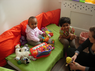 Pre-school children together at Early Learners' Nursery School, Leicester
